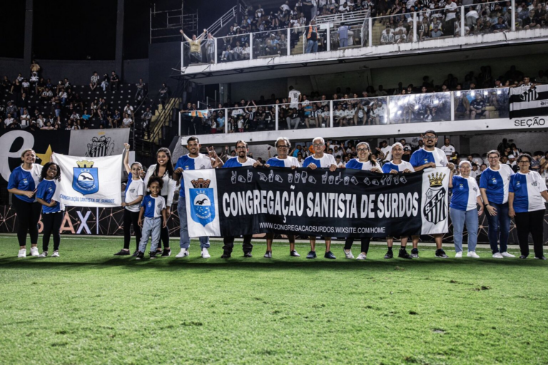 SANTOS FC FAZ HOMENAGEM AO DIA NACIONAL DO SURDO