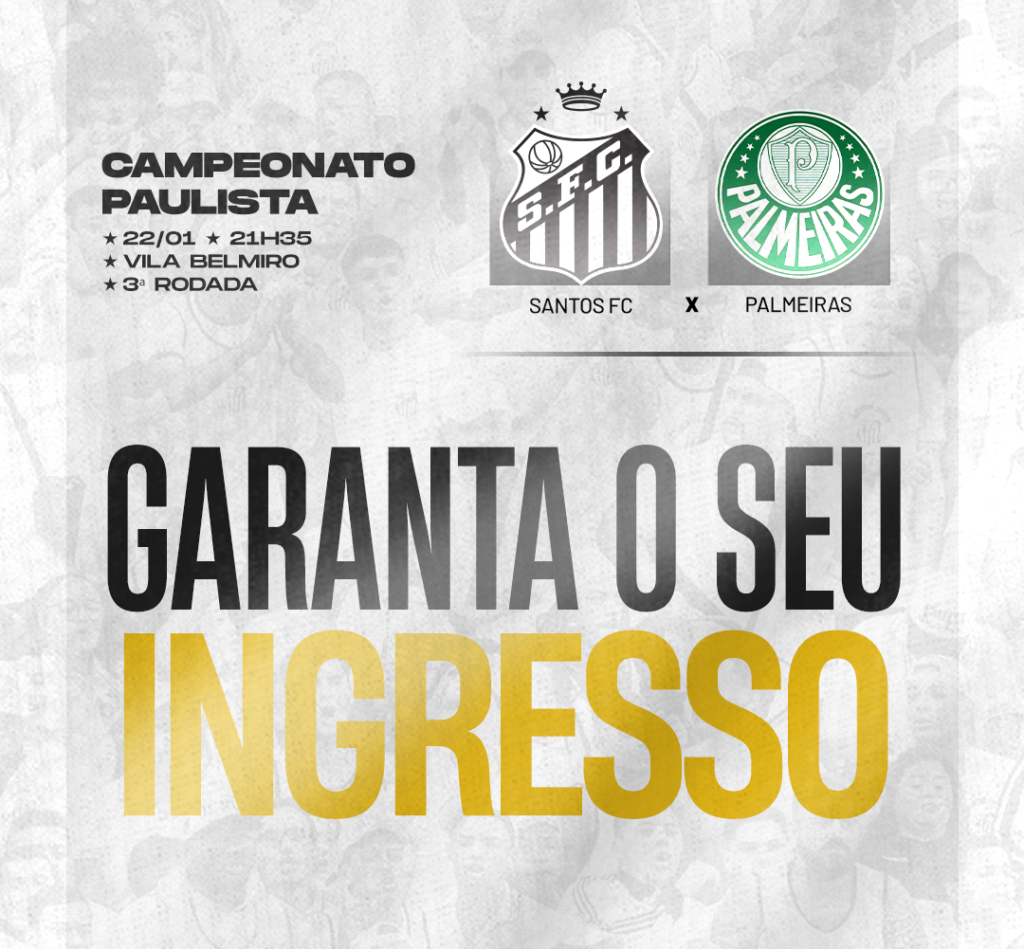 Santos FC vs. Palmeiras: Ingressos Disponíveis a Partir de Domingo