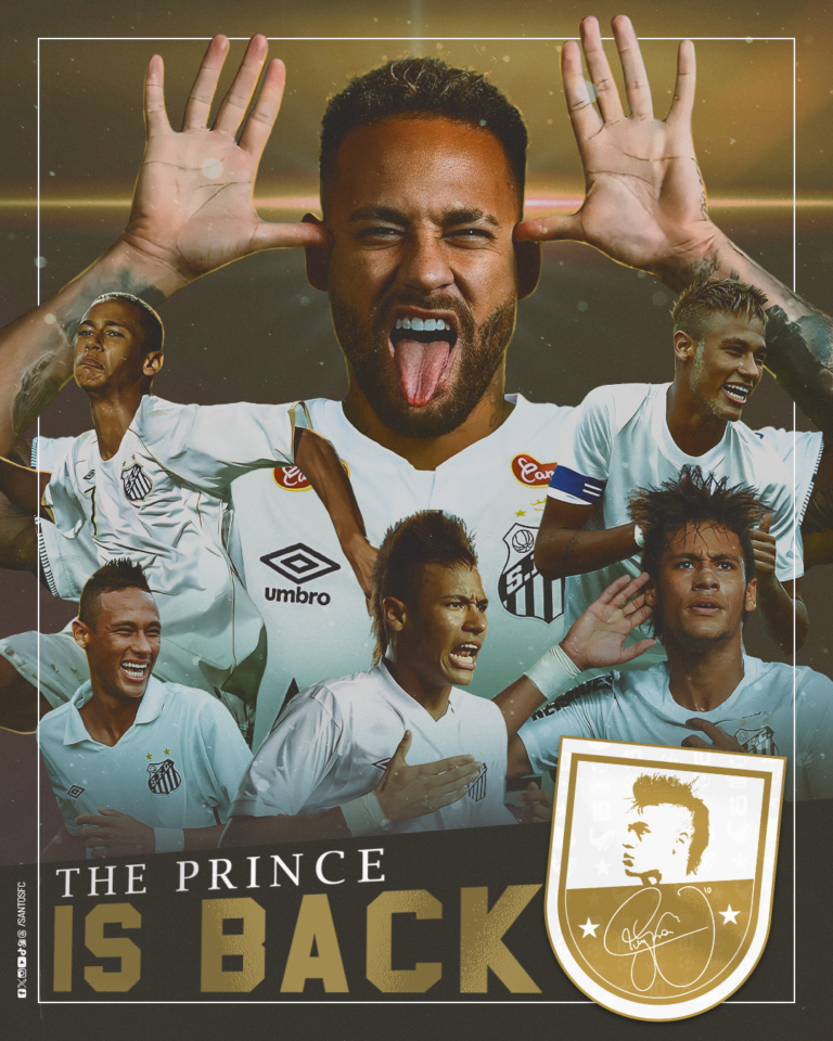 RETORNANDO À CAMISA 10 DE REI PELÉ, NEYMAR JR VOLTA AO SANTOS FC